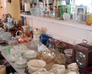 Tables full of Collectible Glass