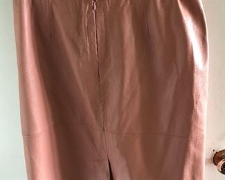 New leather skirt size 12 by Terry Lewis $35, comes with a $25 Nordstrom Gift Card