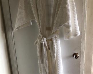 New off white cotton robe XL $40, comes with a $25 Nordstrom Gift Card.