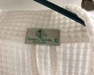 New off white cotton robe XL $40, comes with a $25 Nordstrom Gift Card.