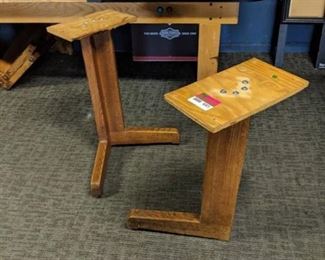 (8) Pairs Of Oak Table Bases