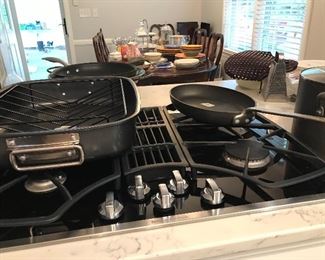 Many pots and pans.  Some brand new.