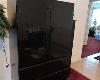 black  storage  cabinet-entertainment  center