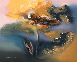 Painting signed by Russian expat Eduard Grossman