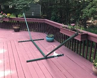 Large hammock frame with no fabric