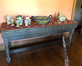 Antique oak sideboard