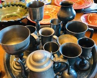 Antique pewter