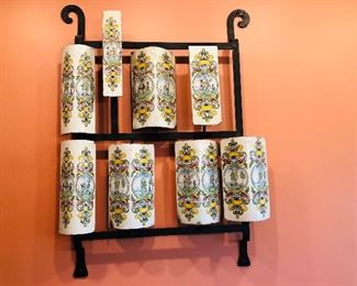 Made up of antique ceramic stove pieces