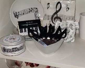 Music-Themed Serving Pieces