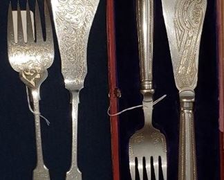 Silverplate Fish Serving Sets