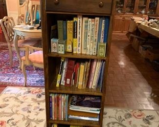 #9 book case w 1 drawer 4 shelf 19x11x50 $45.00