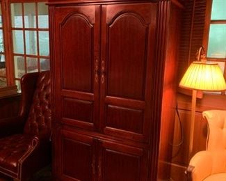 #15 entertainment center w doors 45x20x77 $65.00