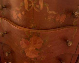 #22 3 drawer antique Bombay cabinet 28x14x31 $140.00