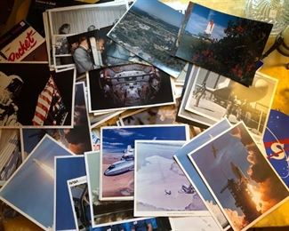 Nasa postcards and photographs