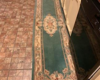 #8 green runner Chinese rug $60.00