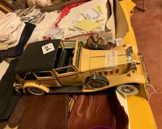 #88 model car signature 1:18 1930 yellow packard model $30.00