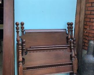 Antique matching twin bed frames