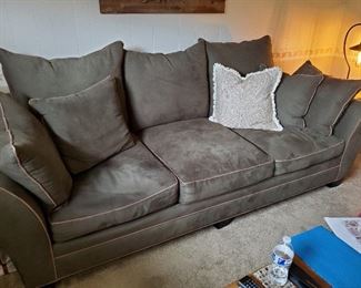 Raymour & Flanigan Microfiber Sofa - 100"L X 44" W