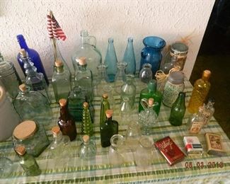 colored bottles