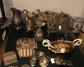 antique brass pieces---some vintage