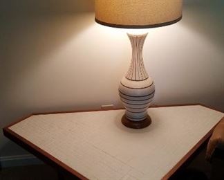 Mid Century lamp and Table