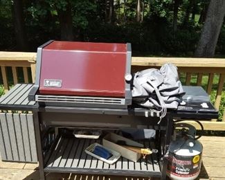 Weber grill with cover