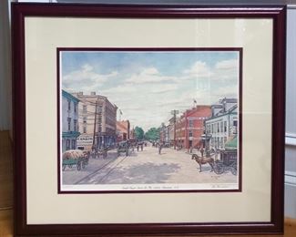 "South Tryon Street In The 1800's, Charlotte, NC"          by Al Fincher; 1981; signed, limited edition print 1166/2500          