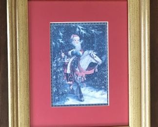 Victorian Santa Claus framed print