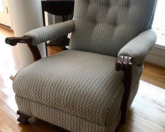 Vintage Cogswell style platform rocker