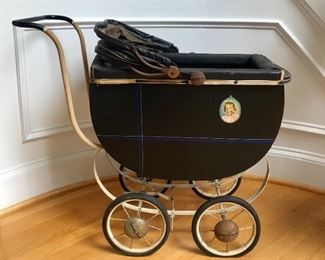Vintage Shirley Temple Baby Doll Buggy 1930s.  Manufactured by F.A. Whitney