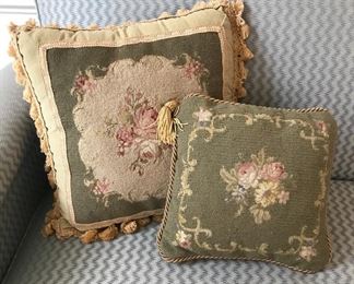 Needlework pillows