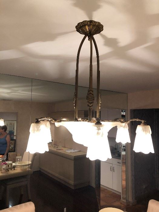 French Art Deco Dinning Room Fixture