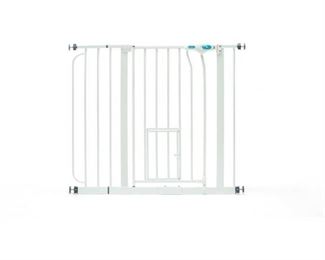 Carlson Extra-Wide Walk Thru Pet Gate With Small Pet Door