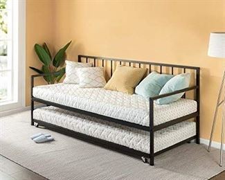 Zinus Newport Twin Daybed And Trundle Set / Premium Steel Slat Support / Daybed