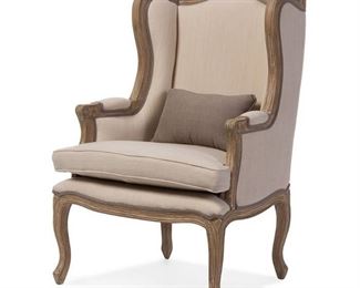 Wholesale Interiors Oreille French Provincial Style Armchair - broken leg