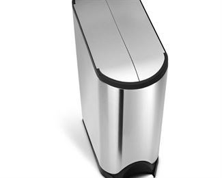 simplehuman Butterfly Step Trash Can, Fingerprint-Proof Brushed Stainless Steel, 45 Liters /12.5 Gallons