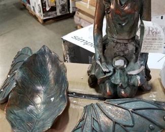 Damage pieces Regal Art and Gift 11494 - 12  Copper Patina Fairy Feeder Statue (Fairy Feeder Statue 12  11494)