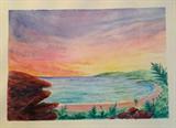 Paradise - Watercolor by T. Dickson