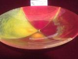 "FireIce III Fused glass bowl - Handcrafted by Richard Berent