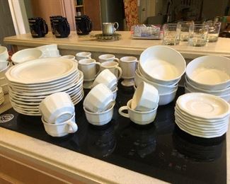 pure cream colored dinnerware set