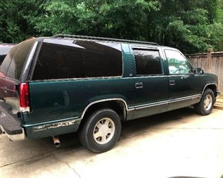 This 1996 Chevy Suburban is in great shape.It starts right up! You can haul whole households with this! Start with THIS household!