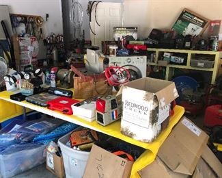 garage shot. This sale is CRAY! So much stuff. I think it broke Cheryl. She's inside under a table with snarly hair swatting at imaginary insects right now.