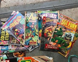 lots of vintage comic books