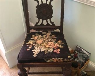 antique chair for sitting in with perfect posture