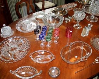 Lots of crystal / glassware