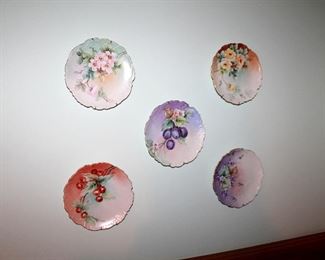 Handpainted porcelain plates