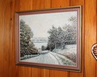 Original painting signed L.A.C. Skinner