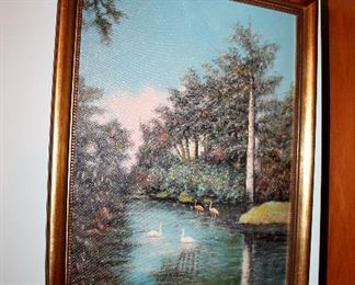 Original painting signed L.A.C. Skinner
