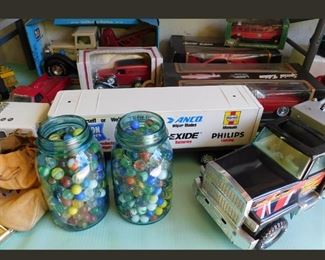 Marbles and Toys.