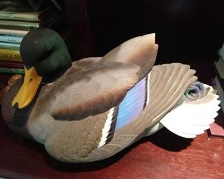 This Ducks Unlimited Mallard decoy is based on the original carving by World Champion Master Carver Jeff Brunet.                                                                                                        It's made of cast resin with lifelike colors. It includes a Duck Unlimited medallion on the bottom: Ducks Unlimited Special Edition 2006-2007. It measures 14" L, 8" W, 7.5" H
This item was offered at Ducks Unlimited (DU) fund raising events in fall 2006 and spring 2007.